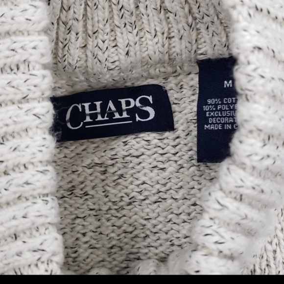 Chaps Ralph Lauren Polo mens zip neck sweater - Picture 4 of 7